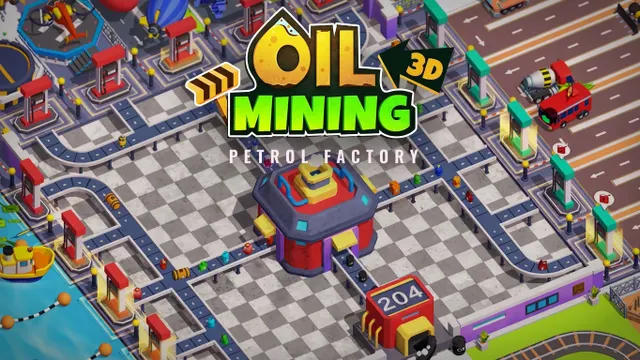 Oil Mining 3D Petrol Factory